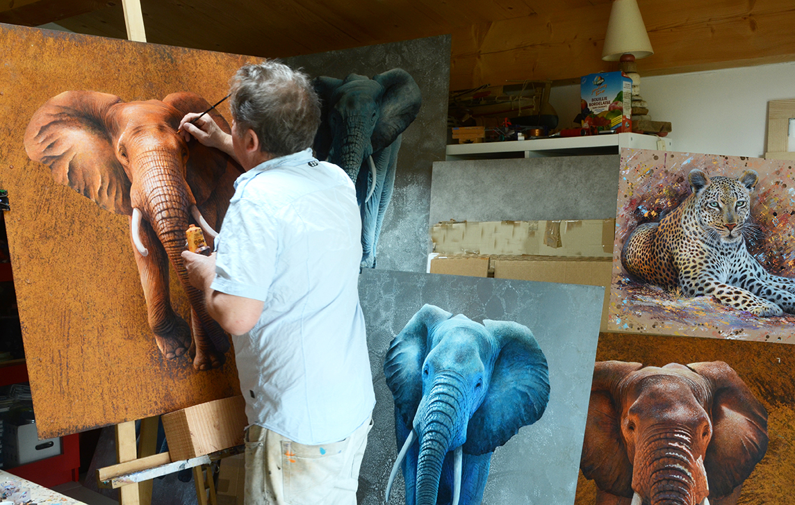 travail sur l'elephant
